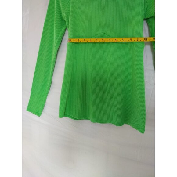 Isabel, long-sleeved blouse, for women, Polyester, Spandex, green, Size M, NWT - Picture 6 of 7